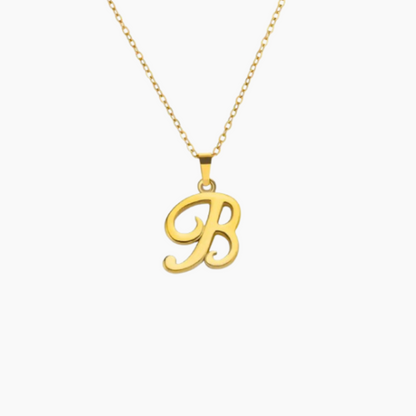 Dainty initial necklace