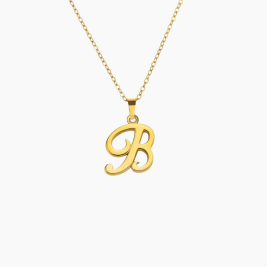 Dainty initial necklace