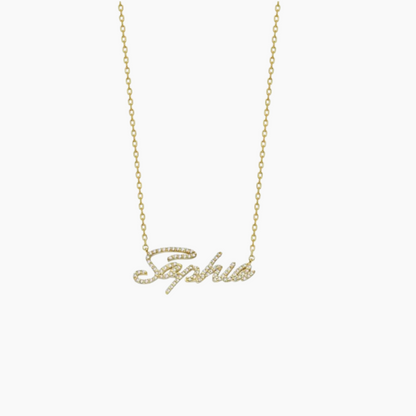 Diamond Name Necklace